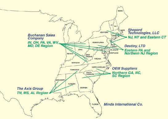 Sales Territory Map